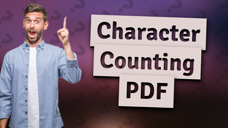 Character Counting PDF