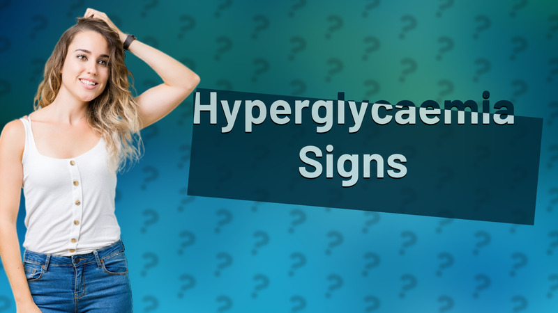 Hyperglycaemia Signs