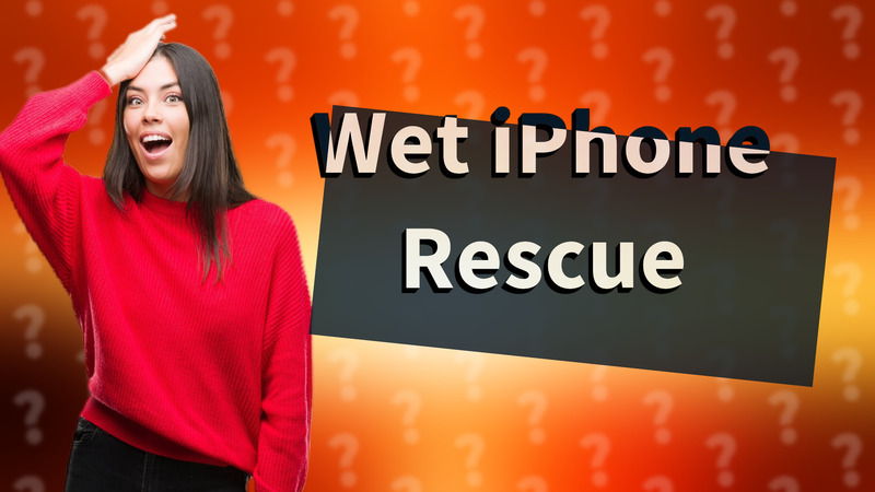 Wet iPhone Rescue