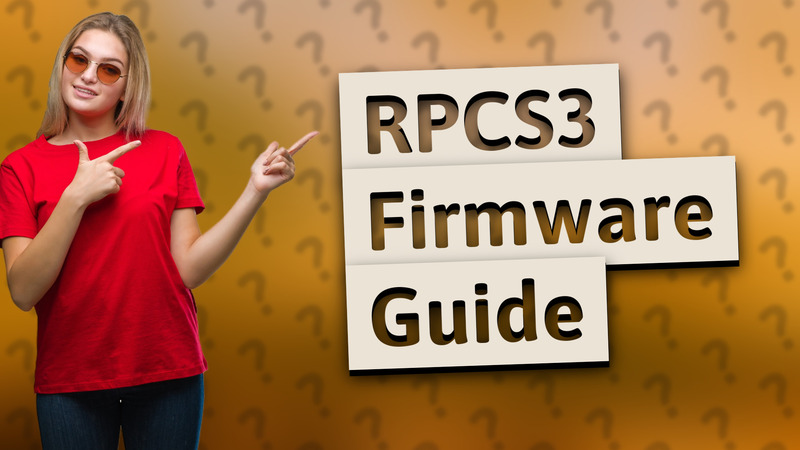 RPCS3 Firmware Guide