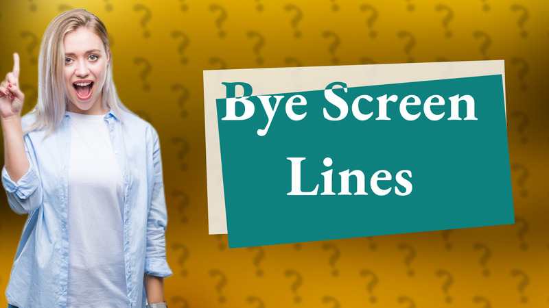 Bye Screen Lines
