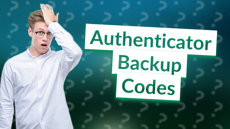 Authenticator Backup Codes