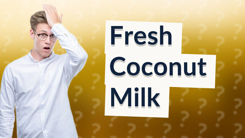 Fresh Coconut Milk