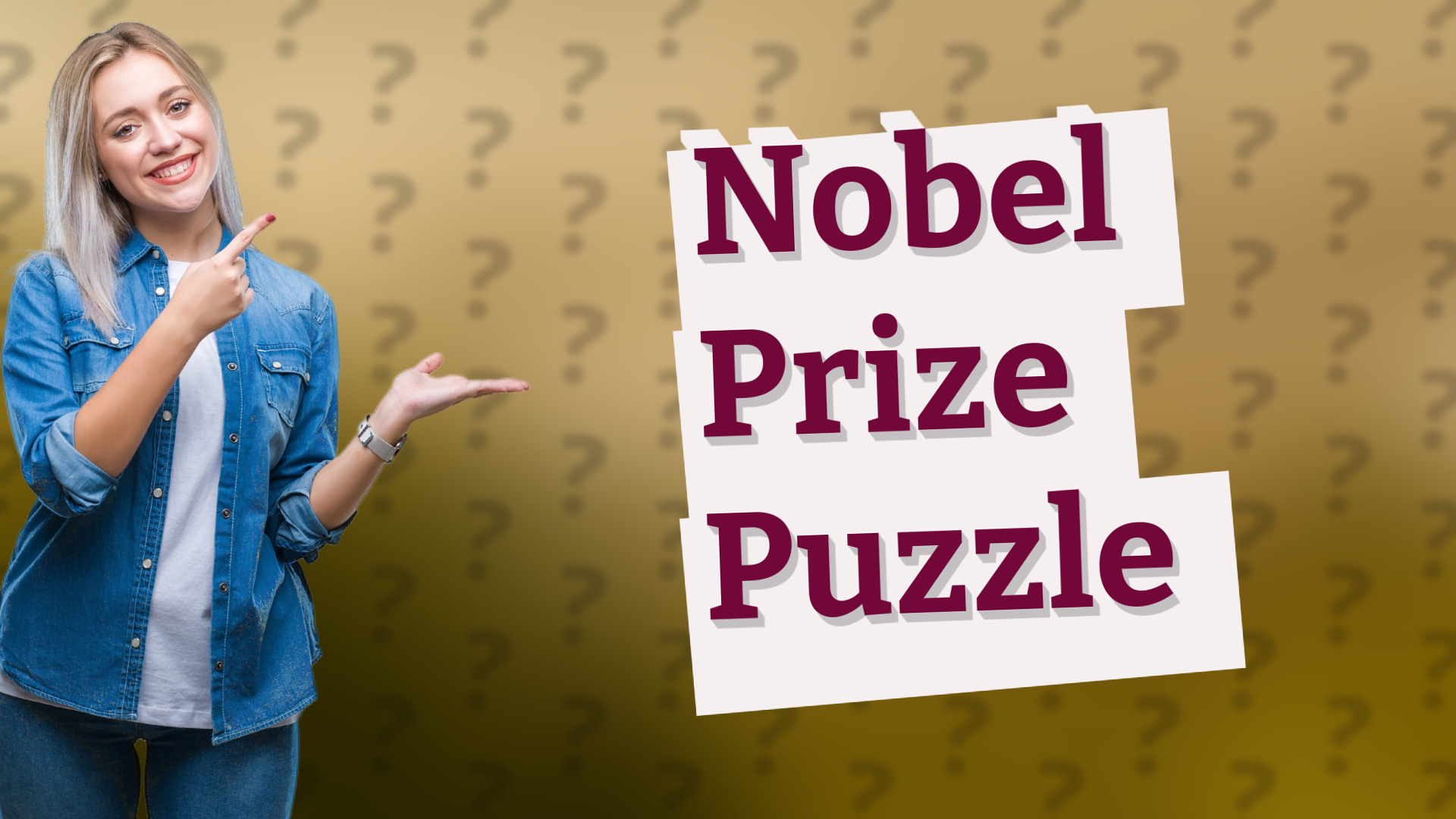 Nobel Prize Puzzle