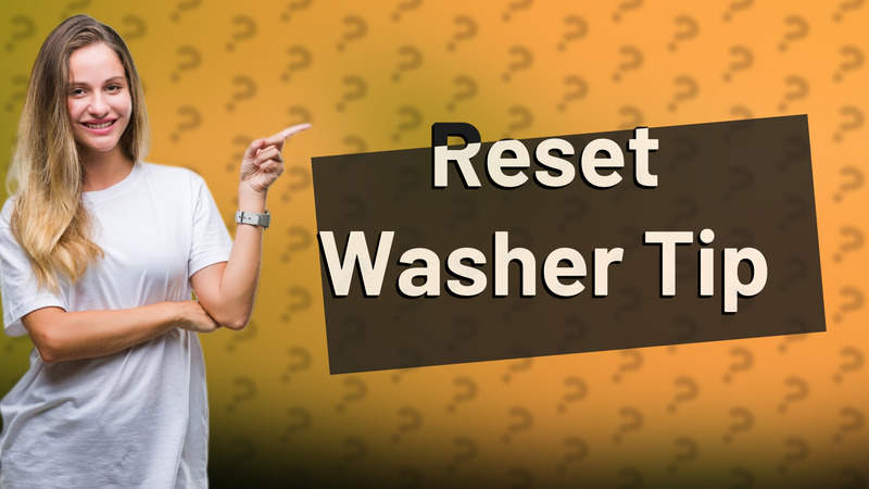 Reset Washer Tip