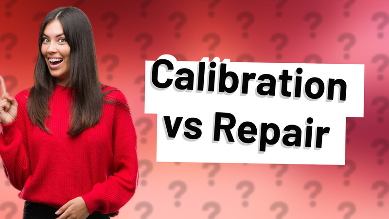 Calibration vs Repair
