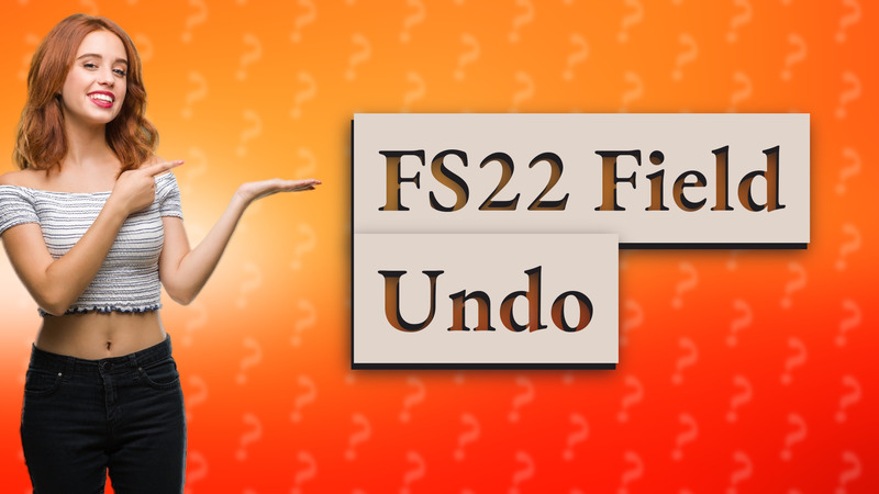 FS22 Field Undo