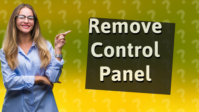 Remove Control Panel