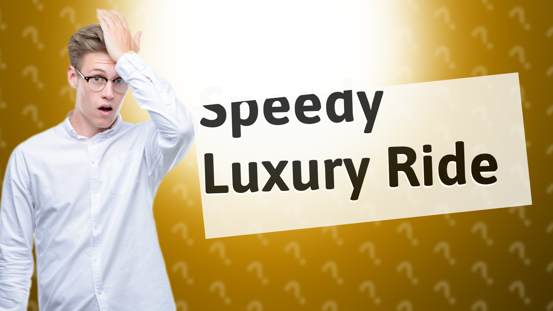 Speedy Luxury Ride