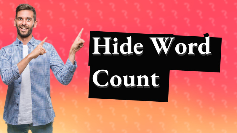 Hide Word Count