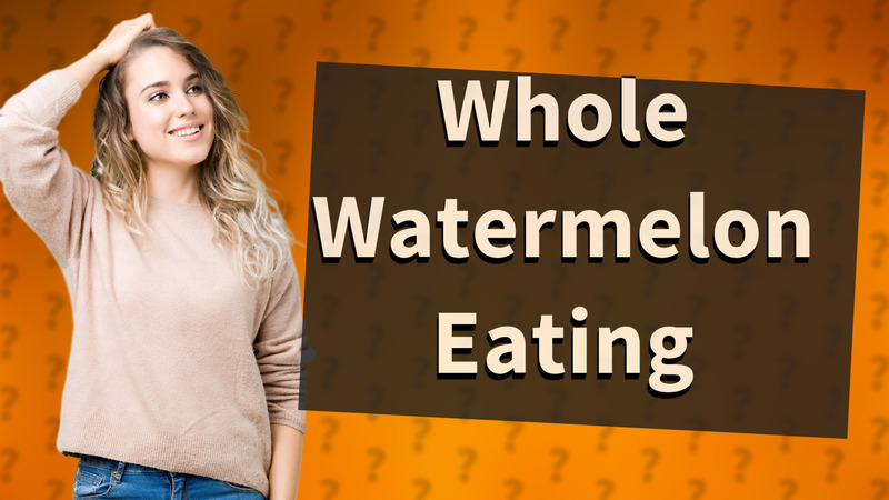 Whole Watermelon Eating