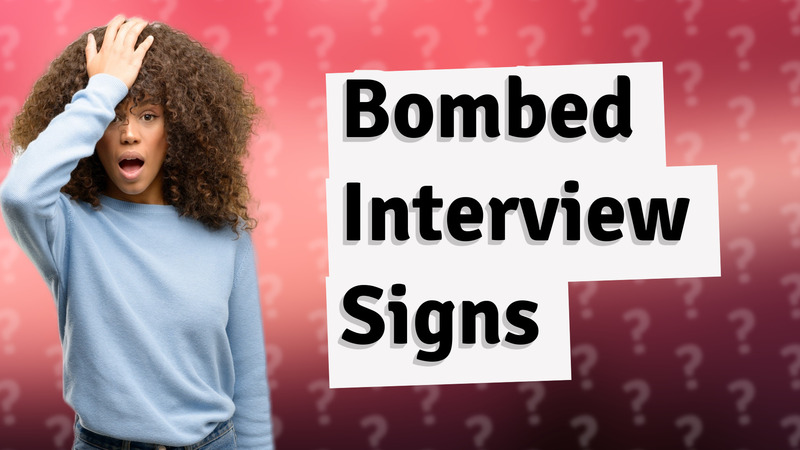 Bombed Interview Signs