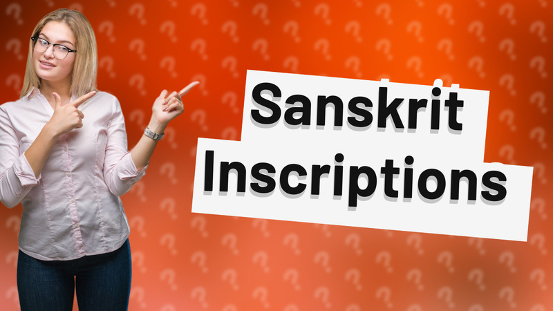 Sanskrit Inscriptions