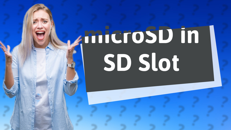 microSD in SD Slot
