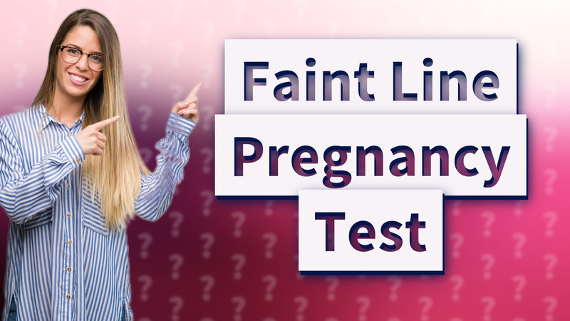 Faint Line Pregnancy Test