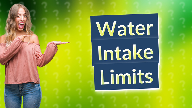 Water Intake Limits