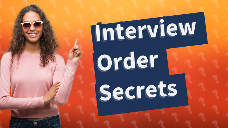 Interview Order Secrets