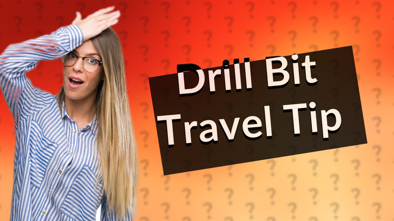 Drill Bit Travel Tip