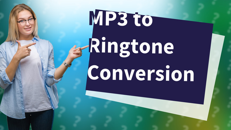 MP3 to Ringtone Conversion