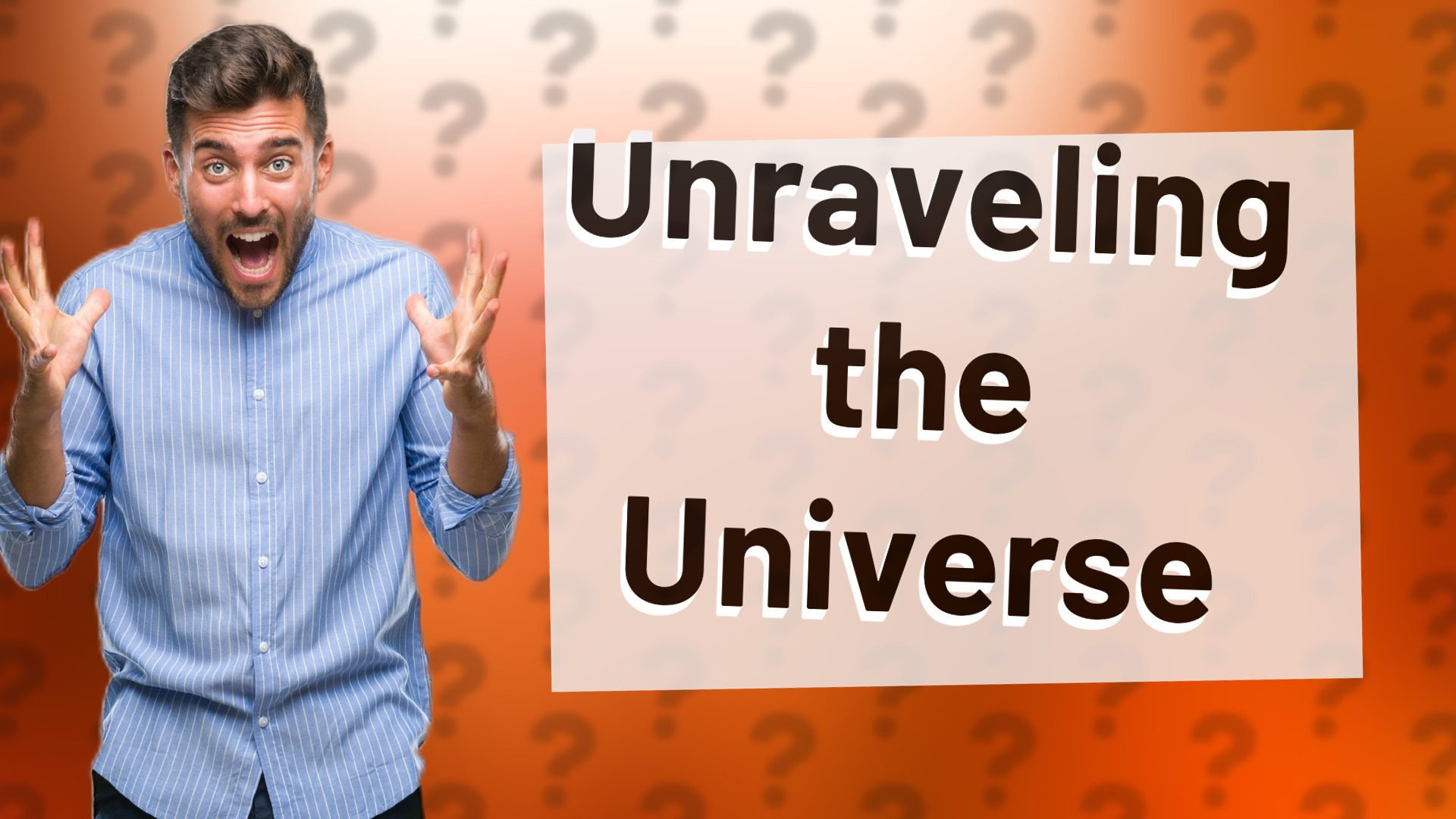 Unraveling the Universe