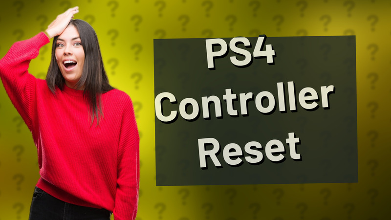 PS4 Controller Reset