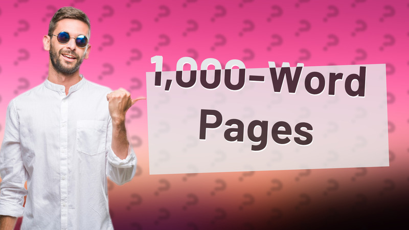 1,000-Word Pages