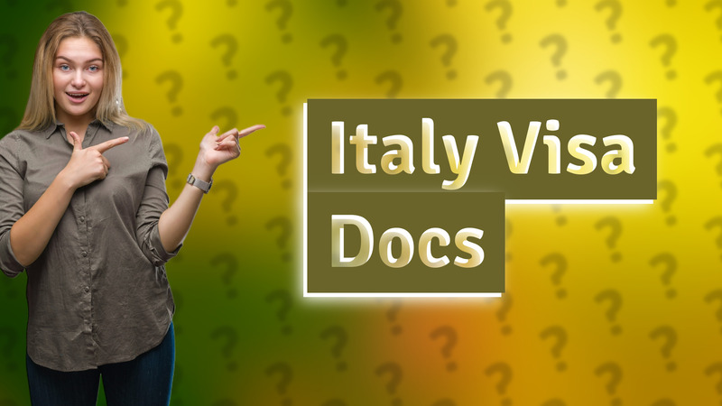 Italy Visa Docs