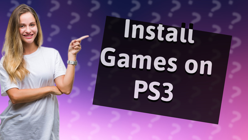 Install Games on PS3