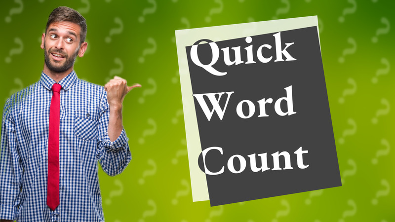 Quick Word Count