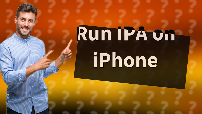 Run IPA on iPhone