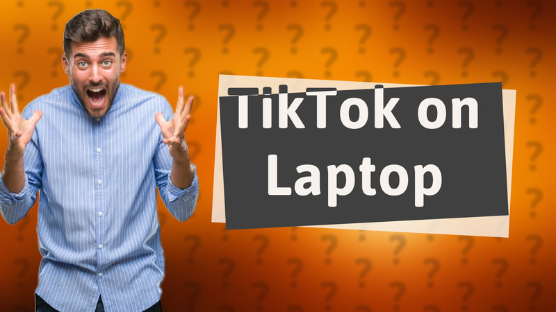 TikTok on Laptop