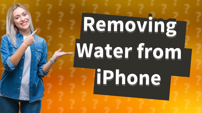 Removing Water from iPhone