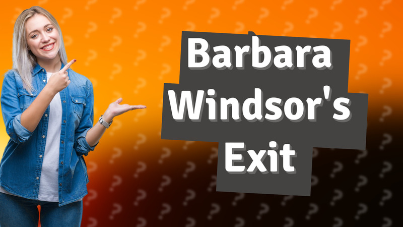 Barbara Windsor's Exit