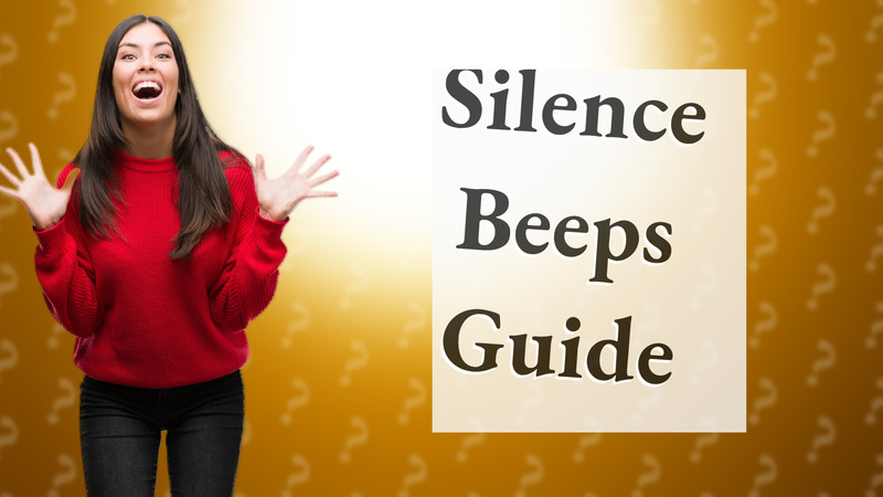 Silence Beeps Guide