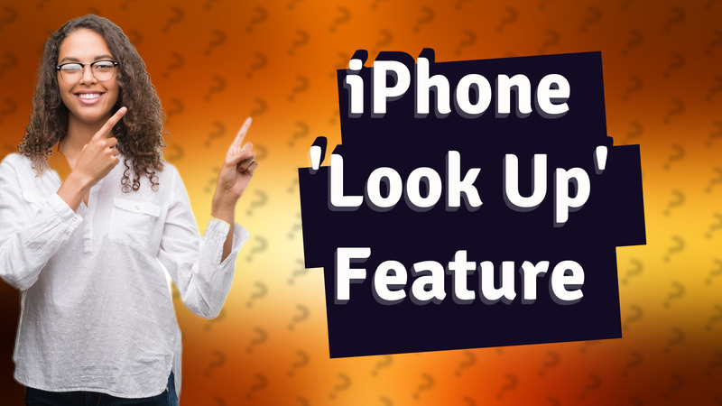 iPhone 'Look Up' Feature