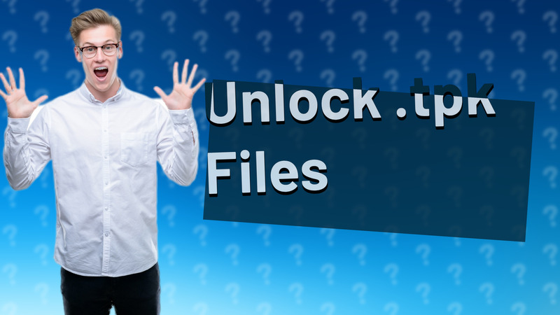 Unlock .tpk Files