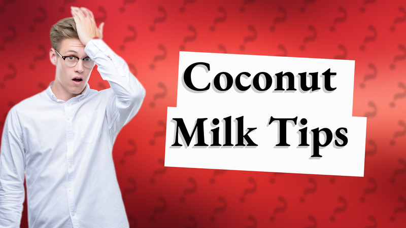 Coconut Milk Tips
