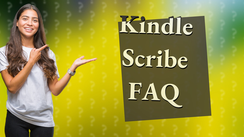 Kindle Scribe FAQ