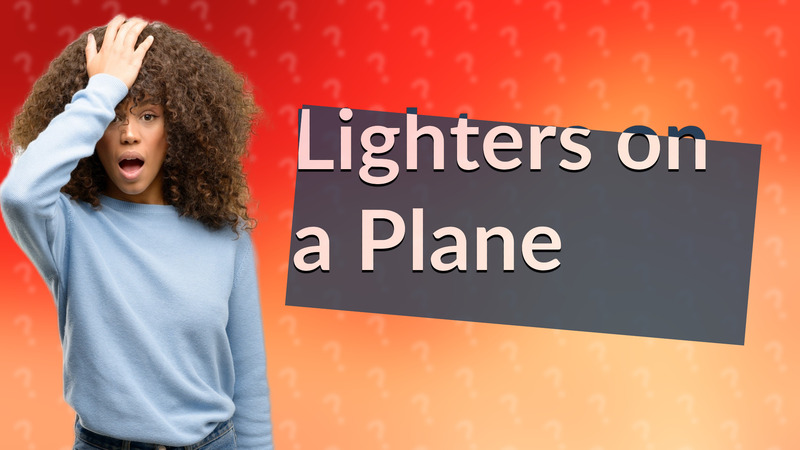 Lighters on a Plane