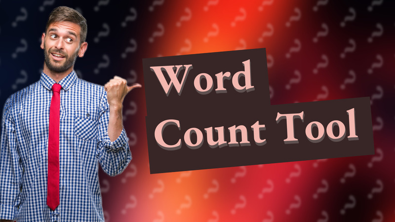 Word Count Tool