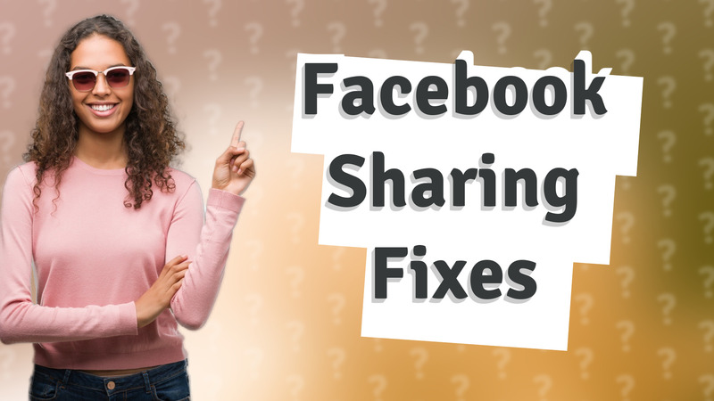 Facebook Sharing Fixes