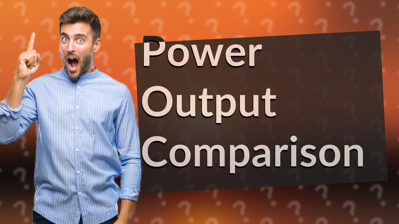Power Output Comparison