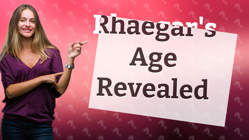 Rhaegar's Age Revealed