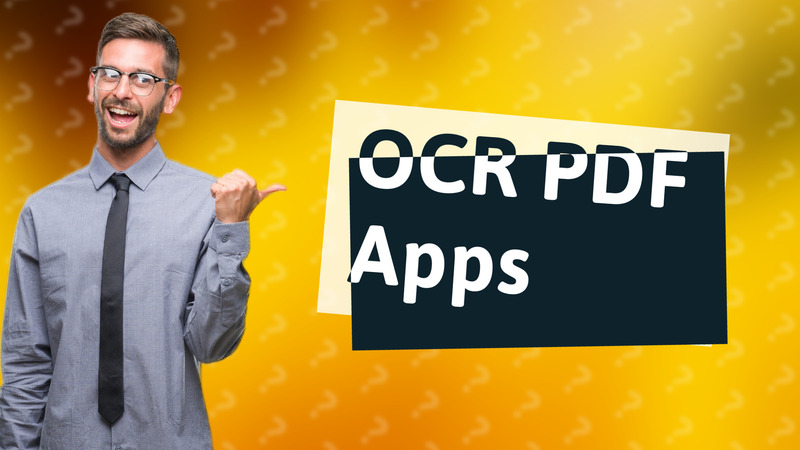OCR PDF Apps