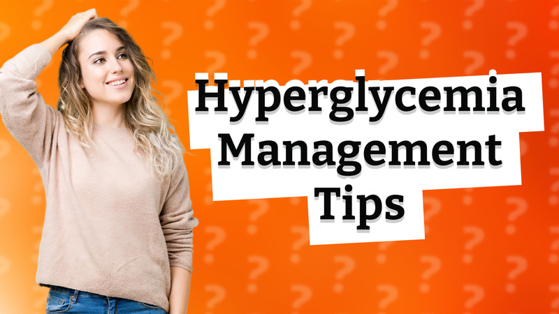 Hyperglycemia Management Tips