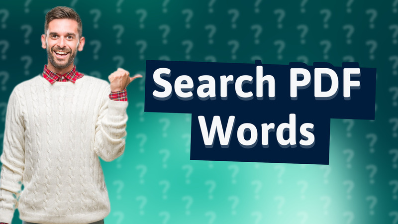 Search PDF Words
