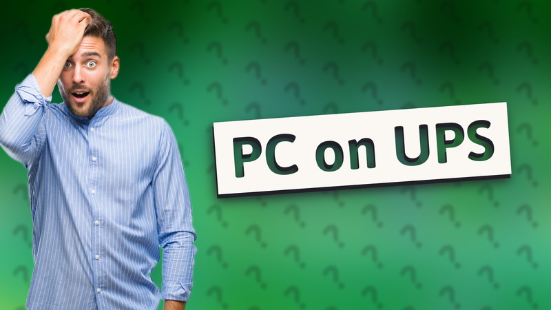 PC on UPS