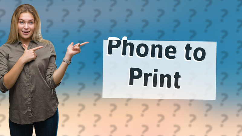 Phone to Print