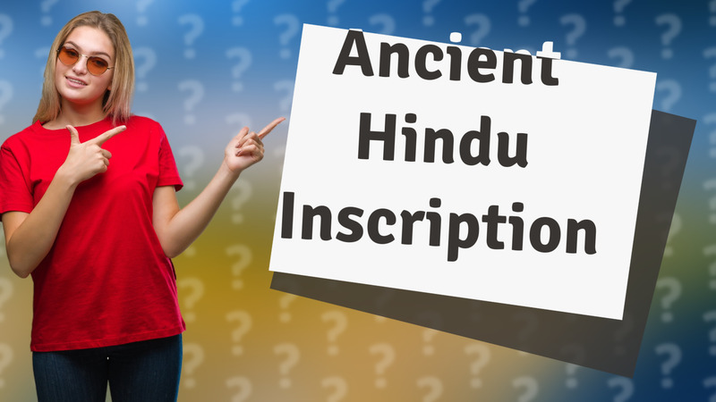 Ancient Hindu Inscription