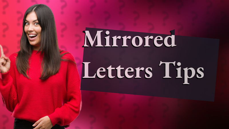 Mirrored Letters Tips